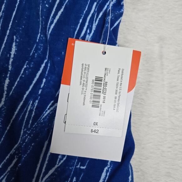 NWT Sports Illustrated Tank Top Womens Active Wear Blue Tank Top 0627 - Picture 3 of 6